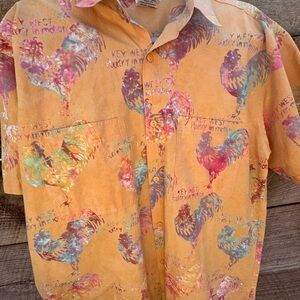 Vintage Men’s Rooster Button Down